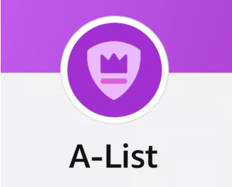Amazon A-List badge